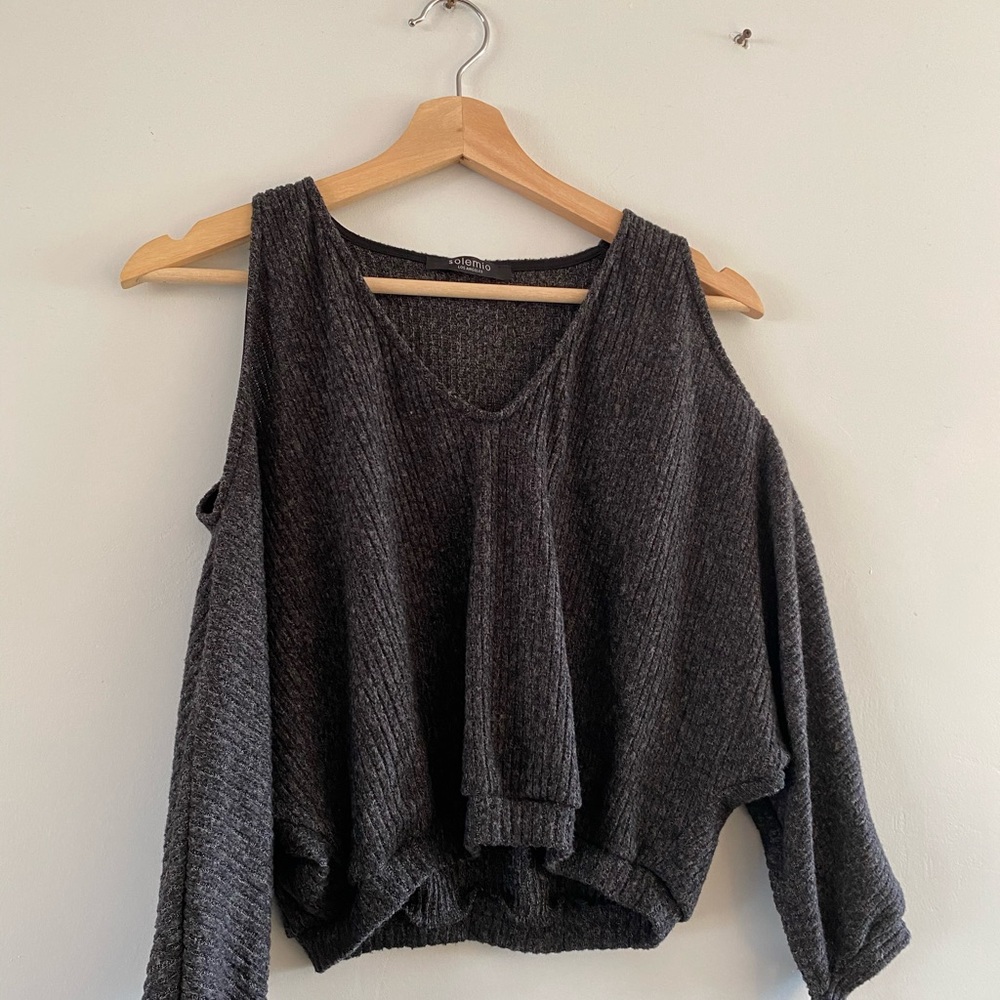 Off shoulder sweater